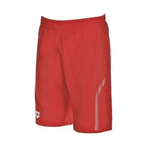 Arena Red Bermuda Short Team Line Shorts NWT